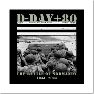 1944 D-Day 2024 80th Anniversary Normandy Posters and Art